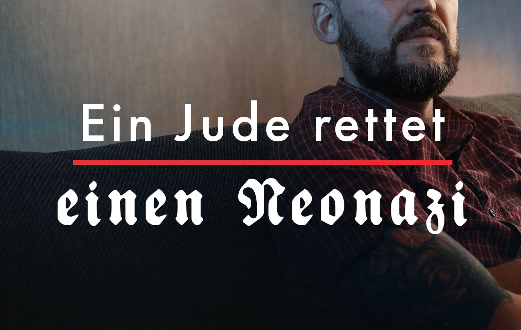 Mann mit Bart und Hemd als Titelbild für Zeugnis Ein Jude rettet einen Neonazi
