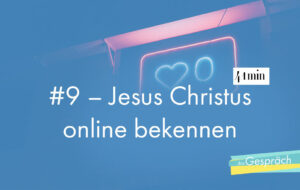 Neonlicht als Titelbild für das Gespräch Jesus Christus online bekennen