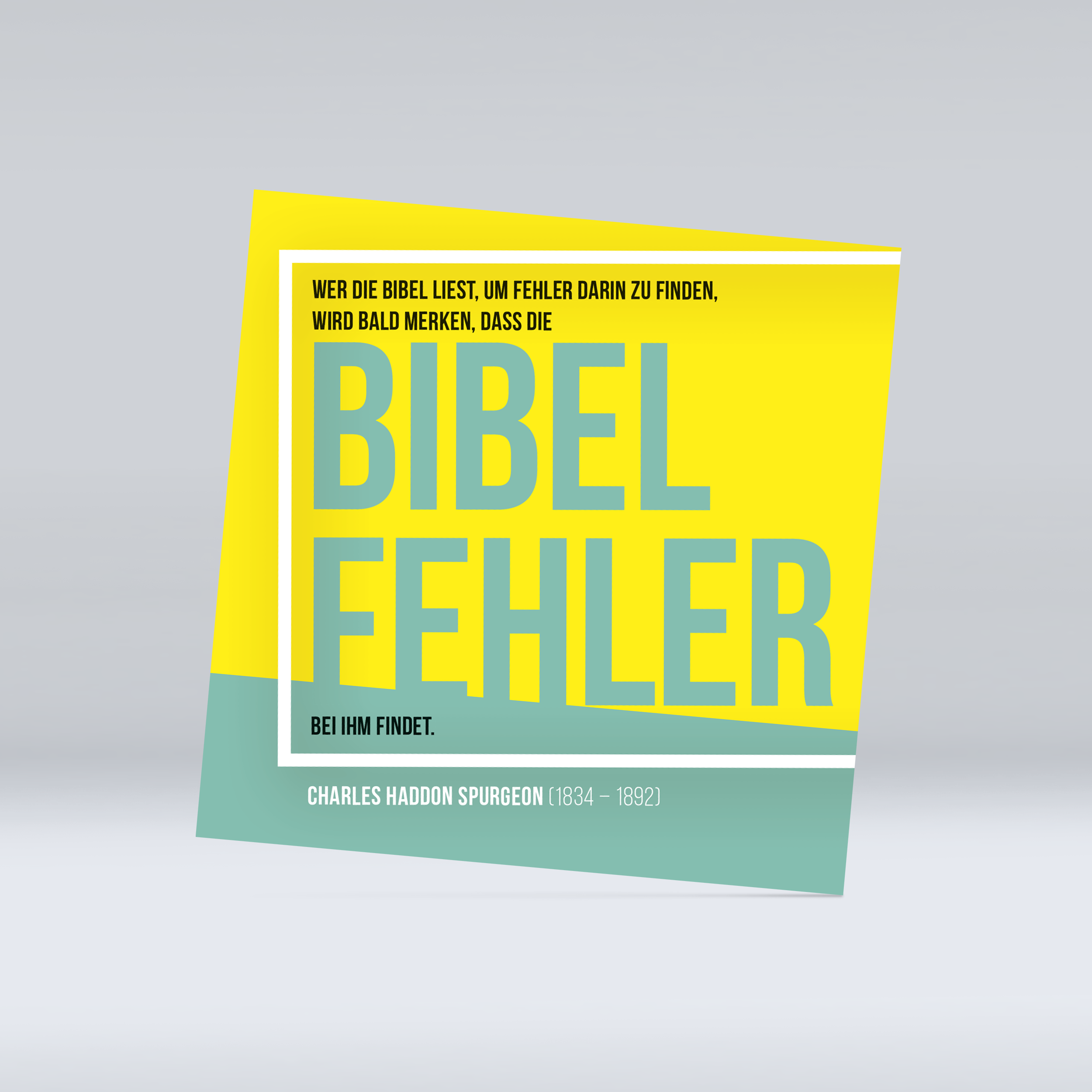 Werbeflyer Emmaus Bibelkurse „Spurgeon"