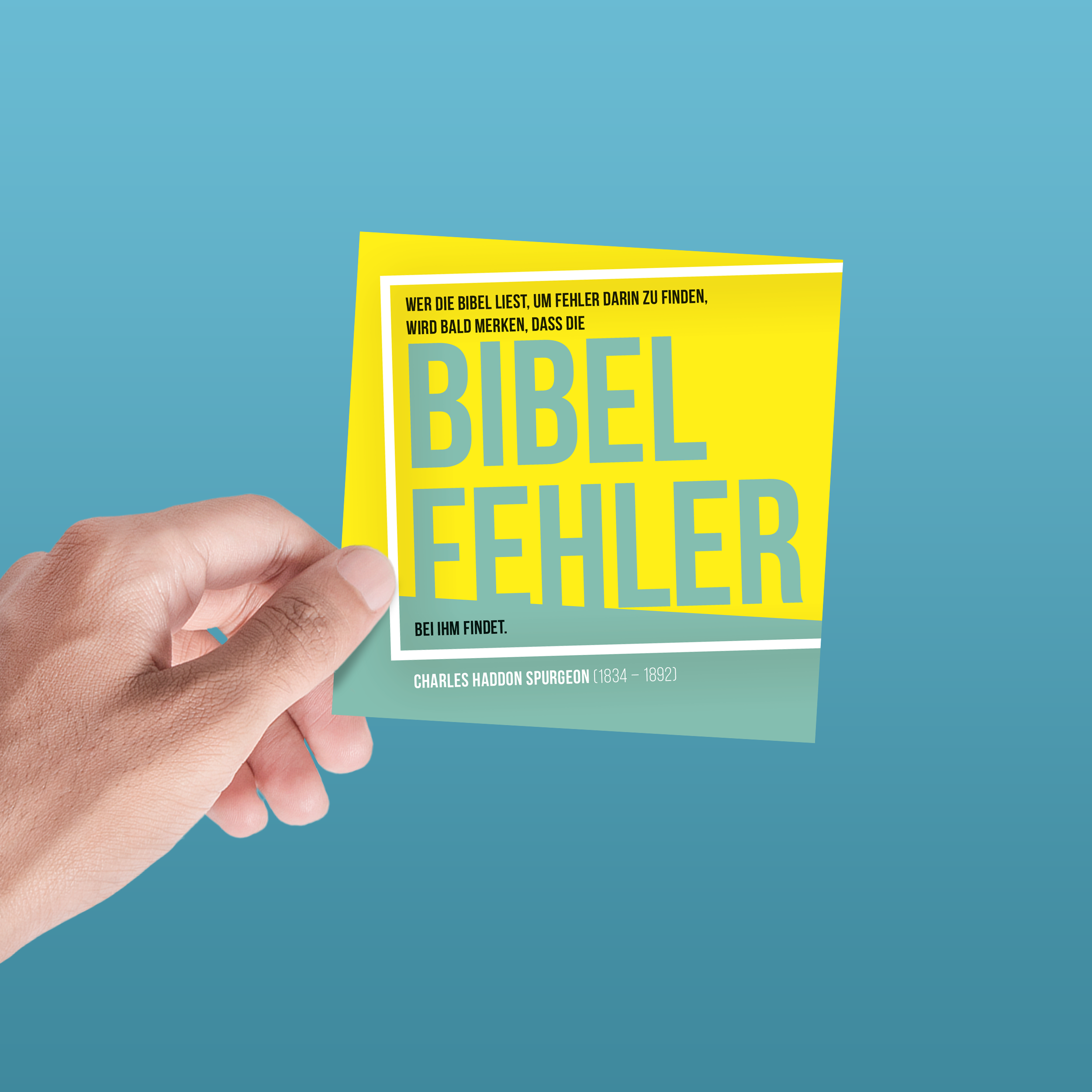 Werbeflyer Emmaus Bibelkurse „Spurgeon"