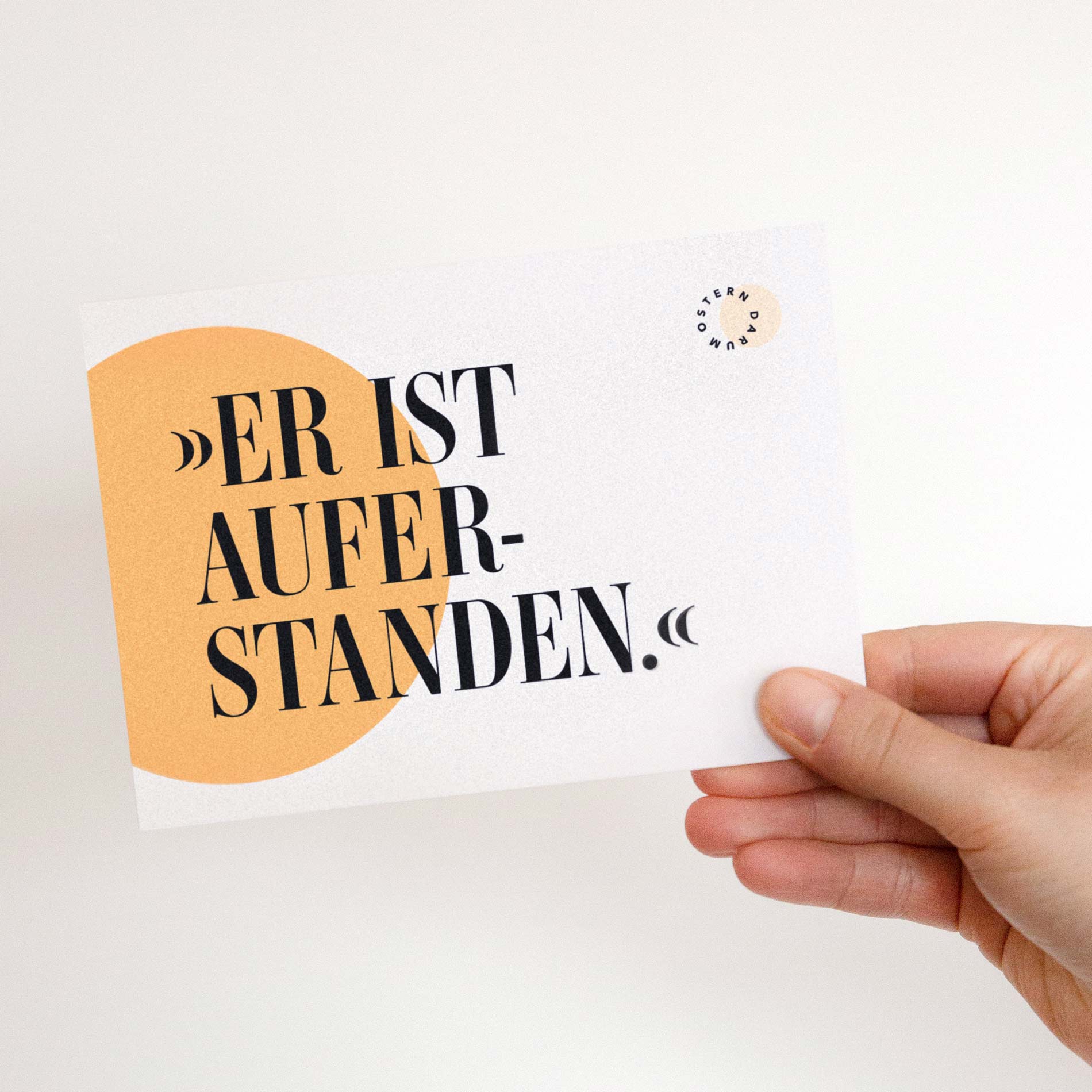 Darum Ostern-Karte: „Er ist auferstanden“