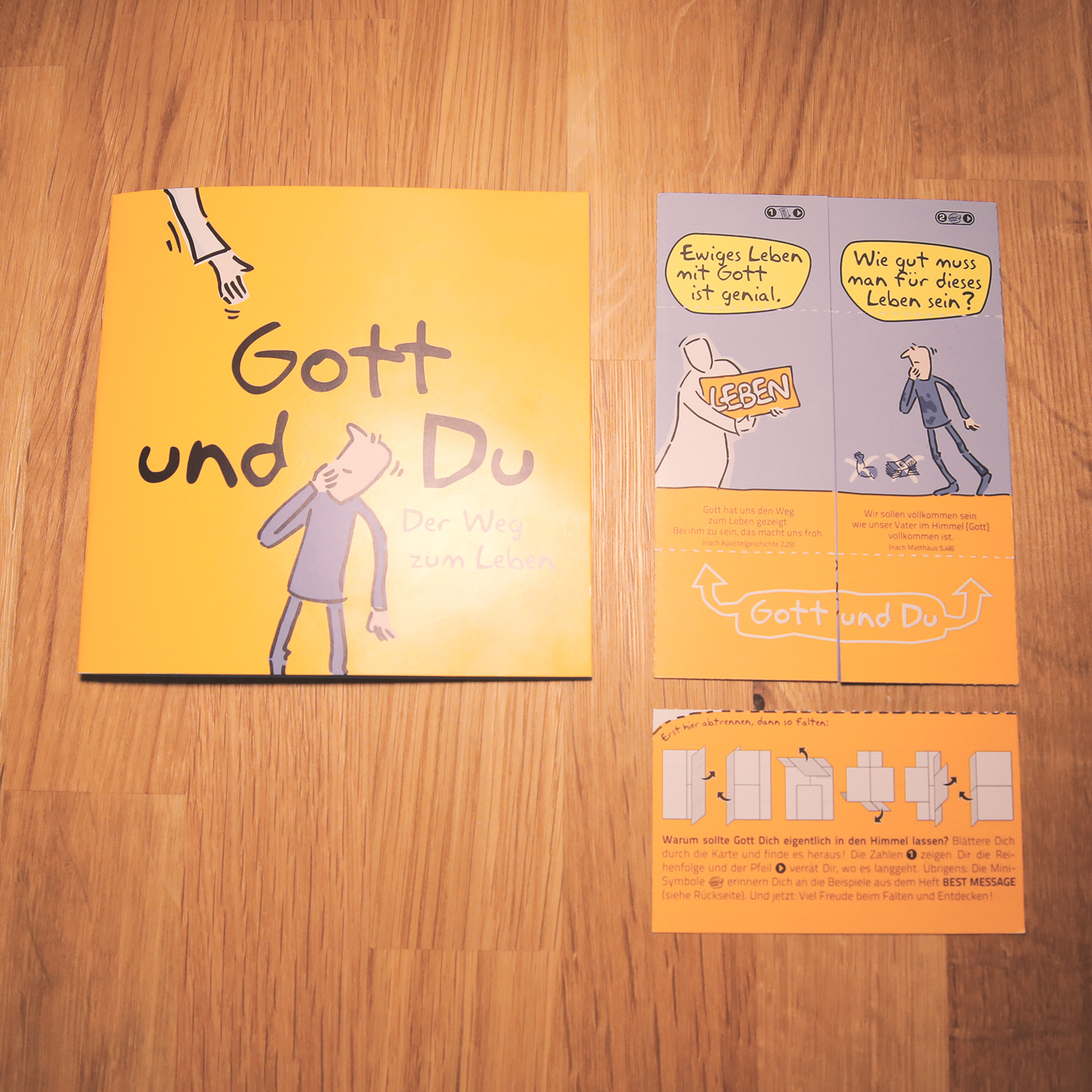 Faltkarte: Gott und Du