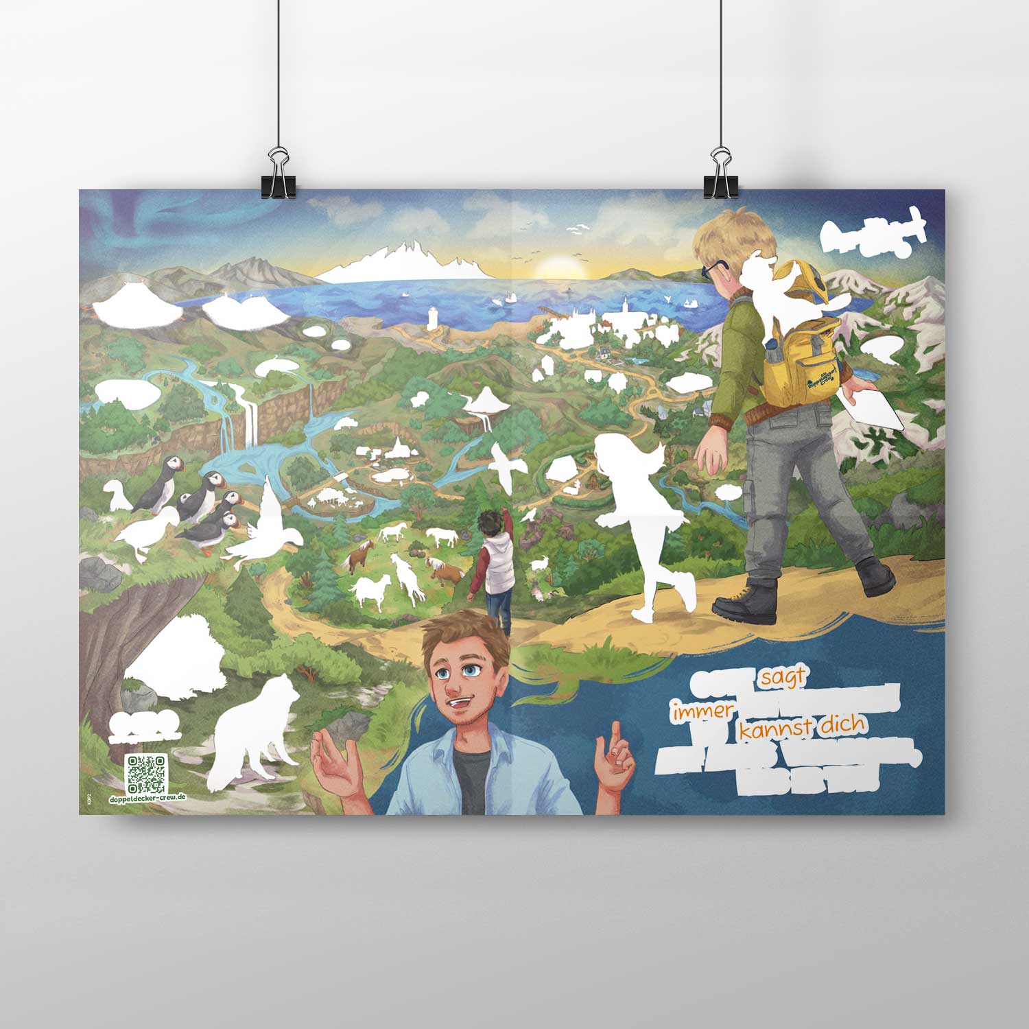 Produktbild: Doppeldecker Crew Staffelposter Staffel 2 Island