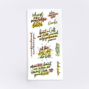Stickerkarte Handlettering