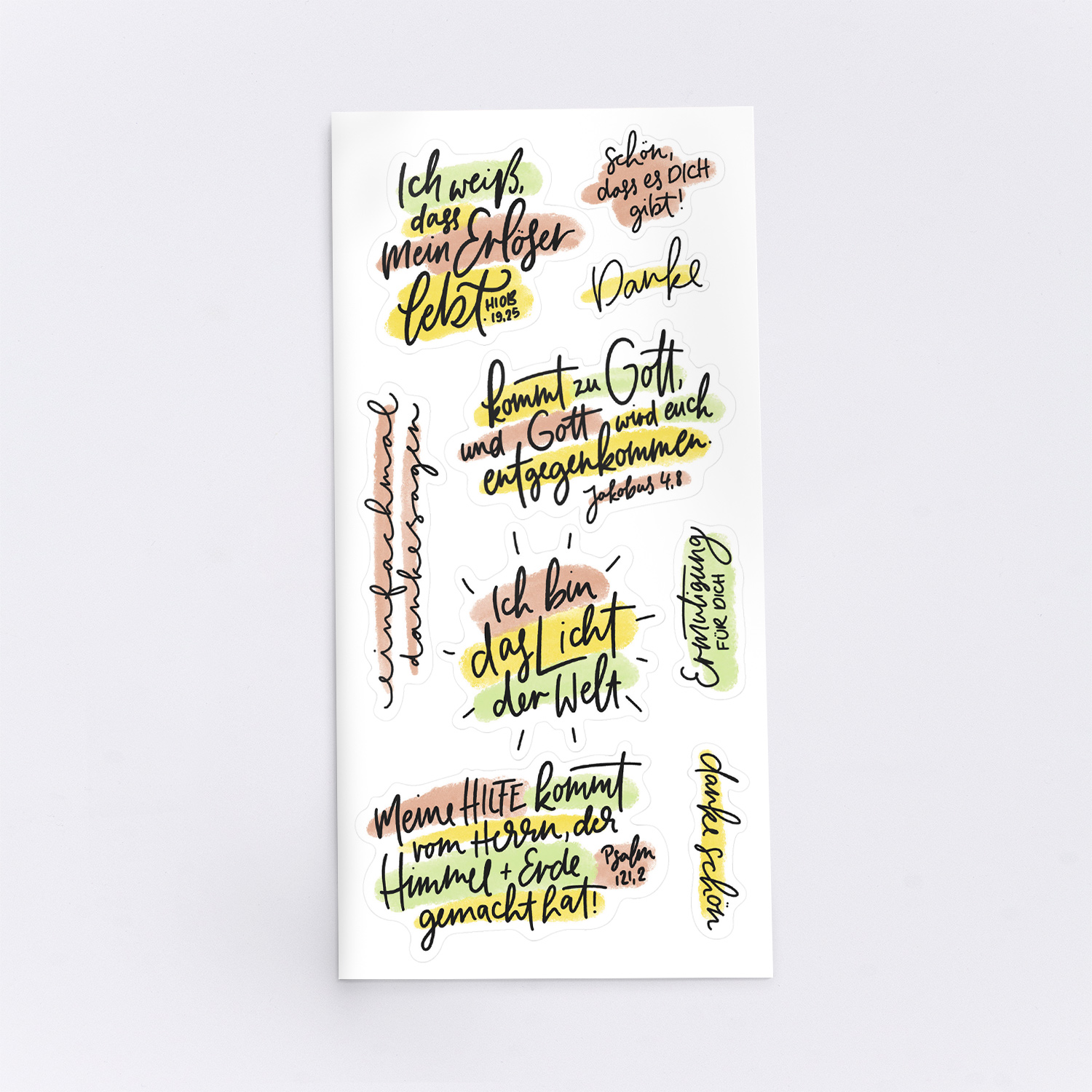 Stickerkarte Handlettering