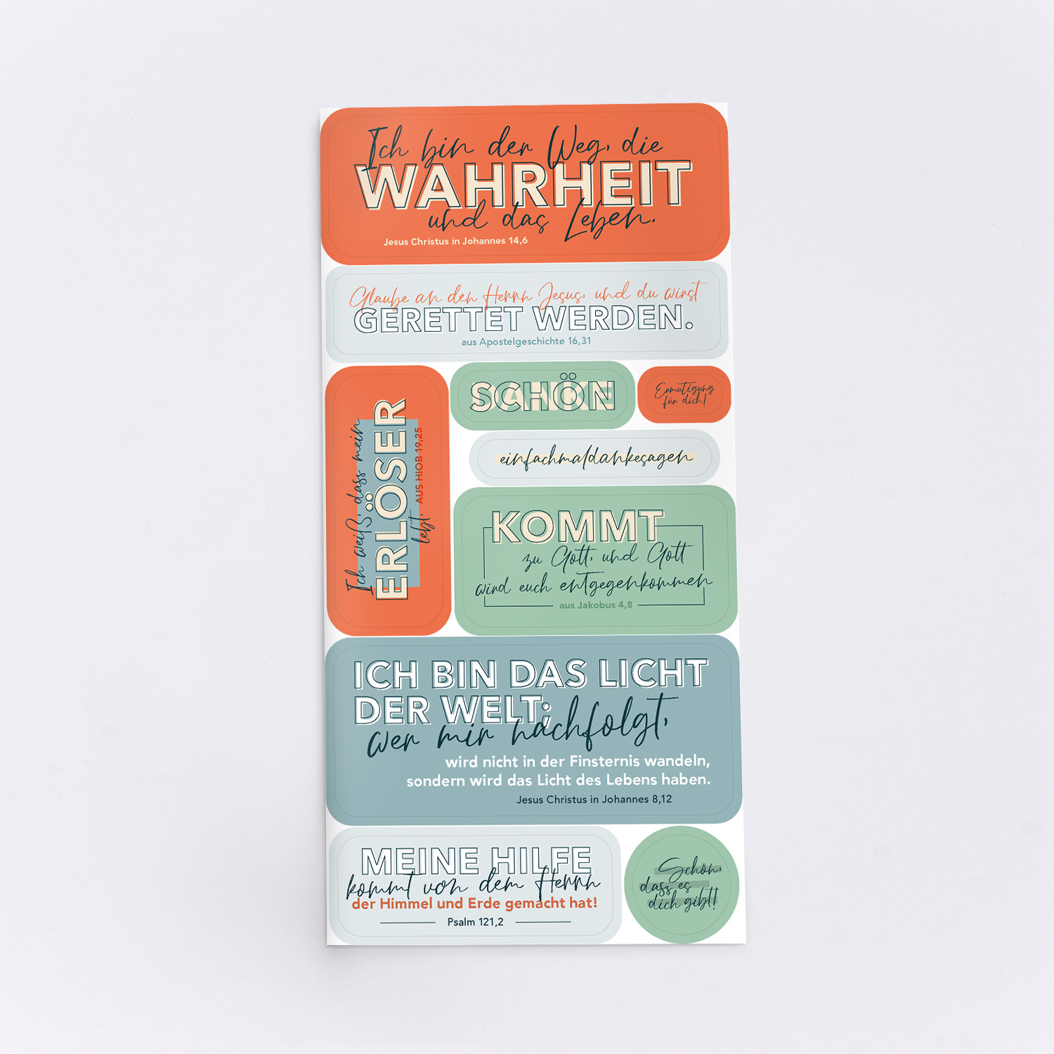 Stickerkarte grafisch
