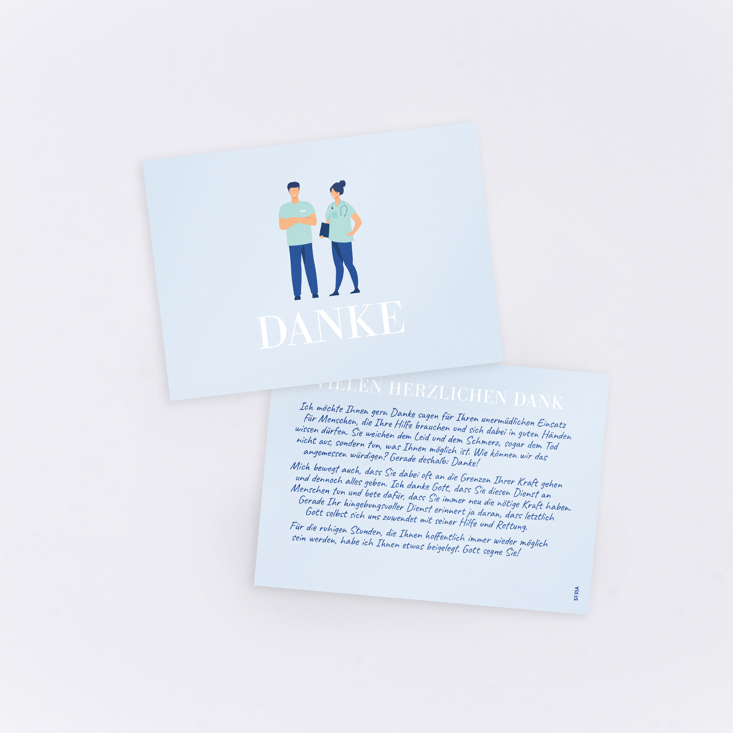 Geschenkkarte für Pflegekräfte
