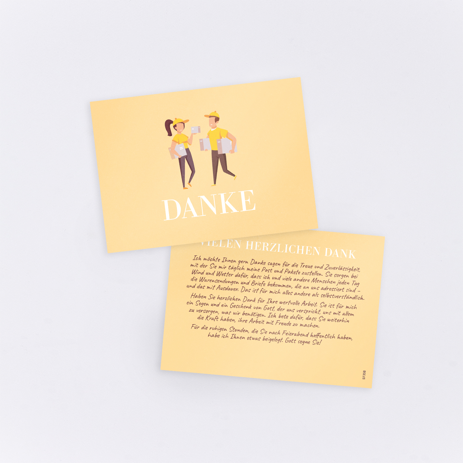 Geschenkkarte für Postboten