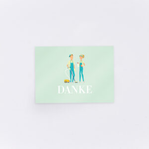 Geschenkkarte für Reinigungskräfte