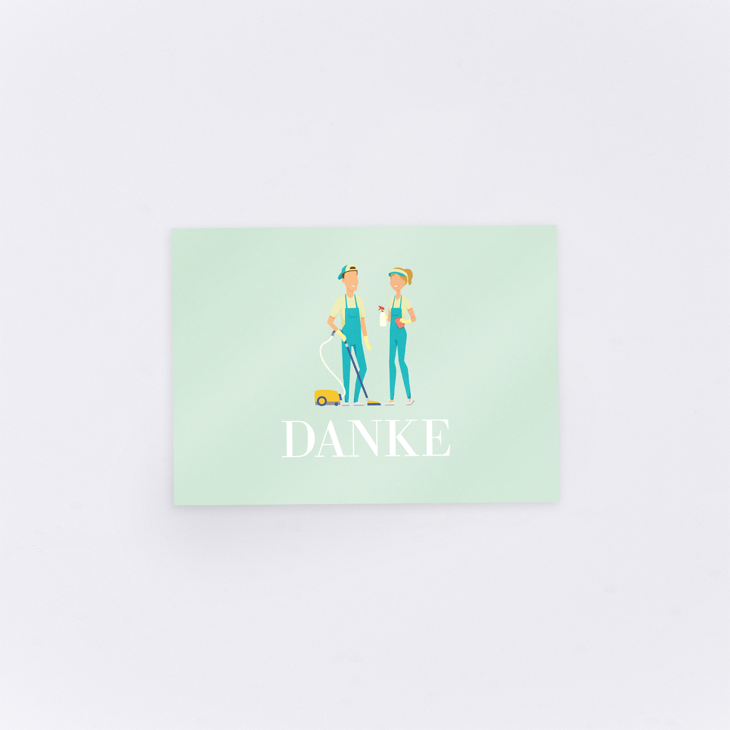 Geschenkkarte für Reinigungskräfte