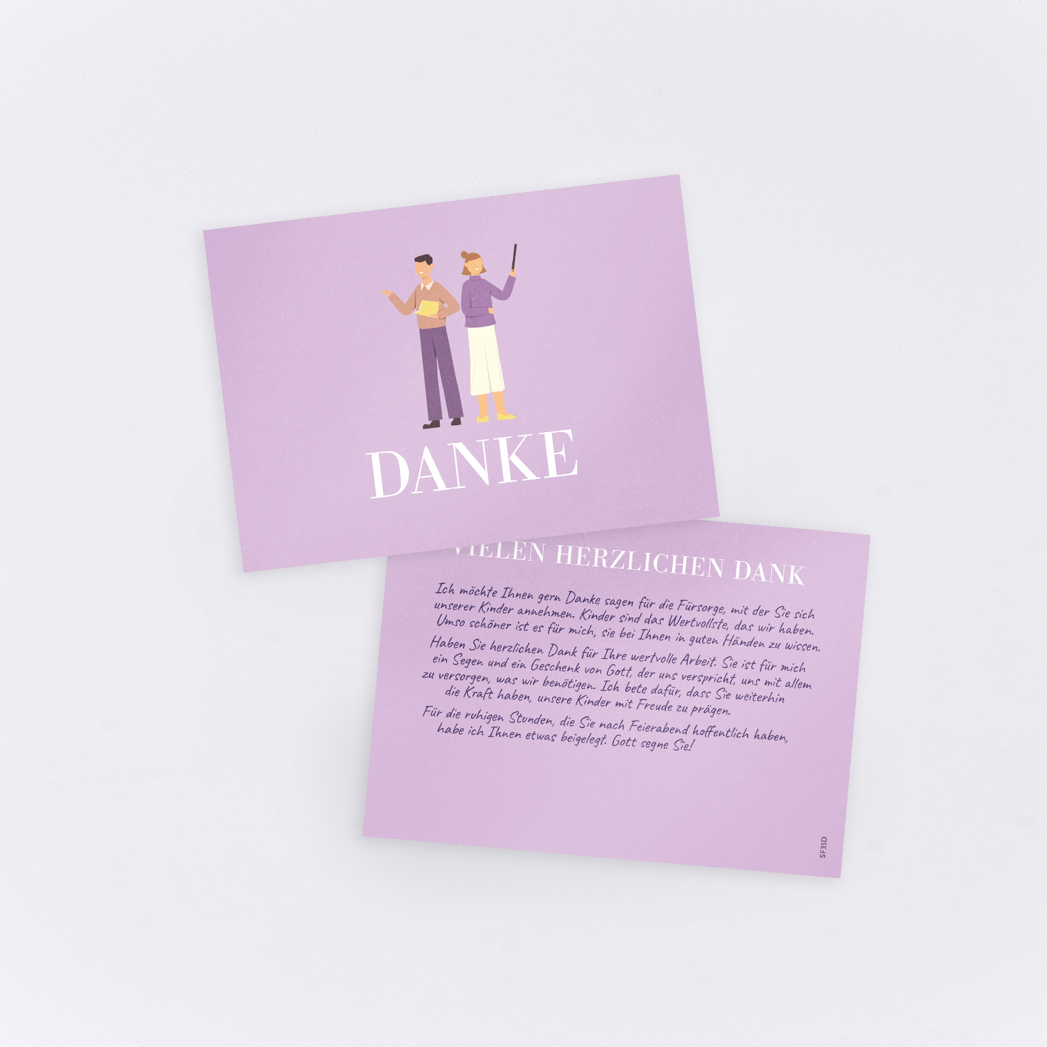 Geschenkkarte für Lehrer und Erzieher