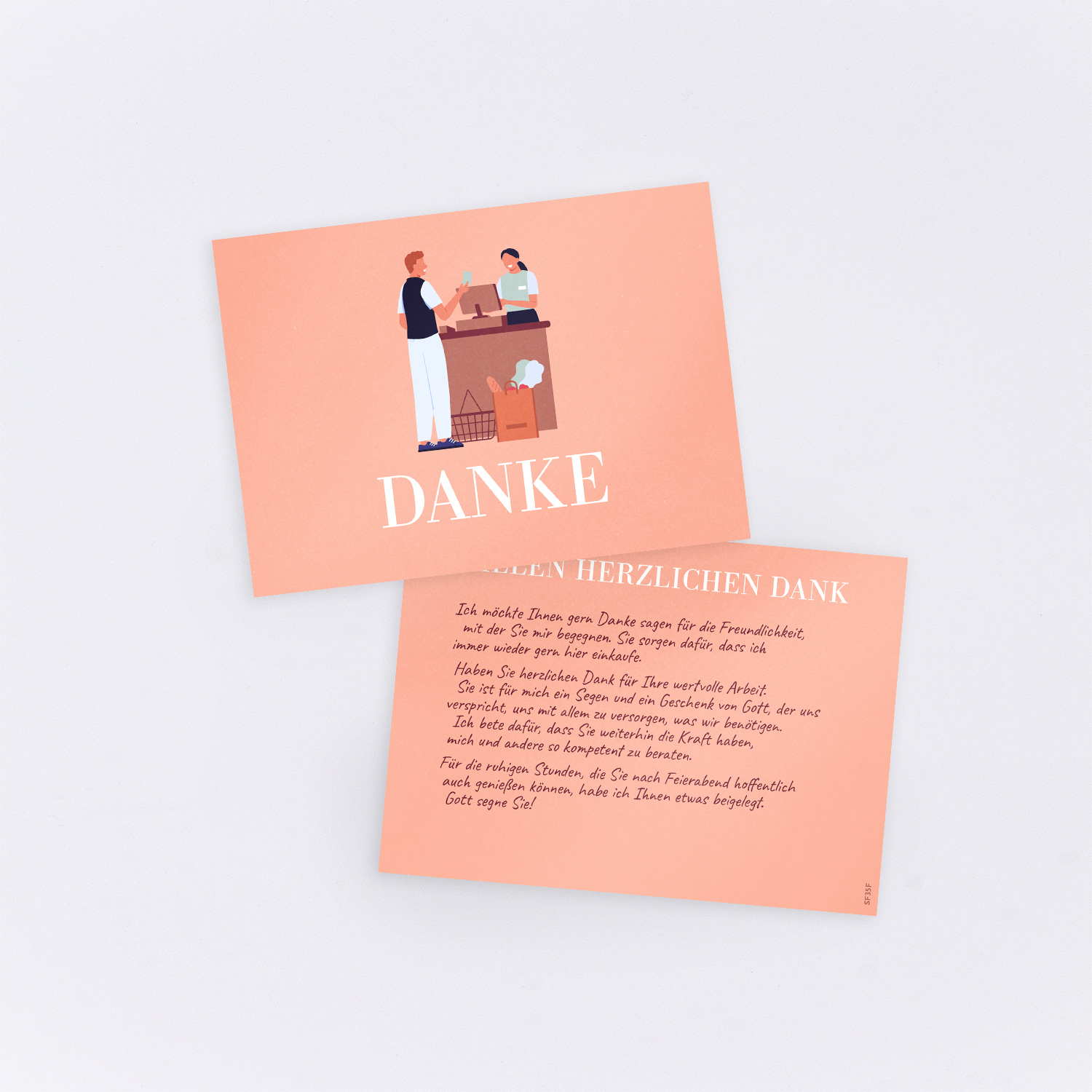 Geschenkkarte für Kassierer
