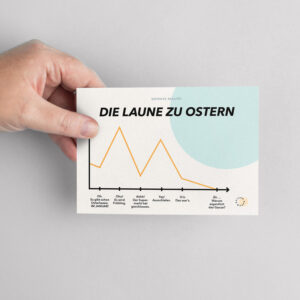 Darum Ostern-Karte: Die Laune zu Ostern