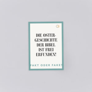 Produktbild: DarumOstern Grußkarte "Die Ostergeschichte der Bibel ist frei erfunden!"