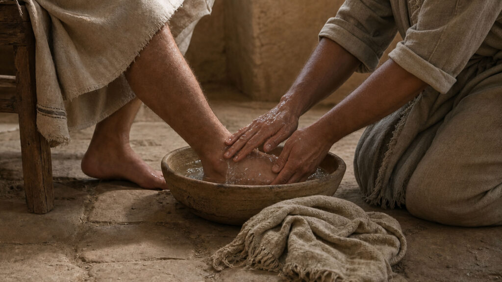 Fußwaschung durch Jesus