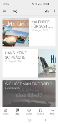 Jeden Donnerstag ein neuer Blogbeitrag. Evangelistische Artikel zum Selberlesen und Weiterleiten.
