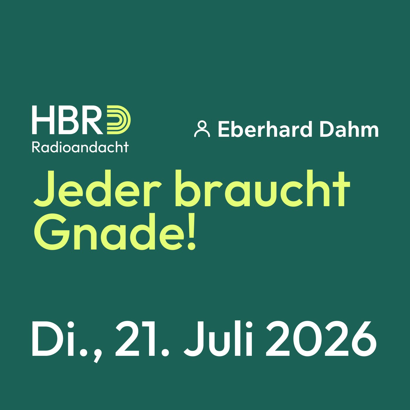 Jeder braucht Gnade! episode artwork