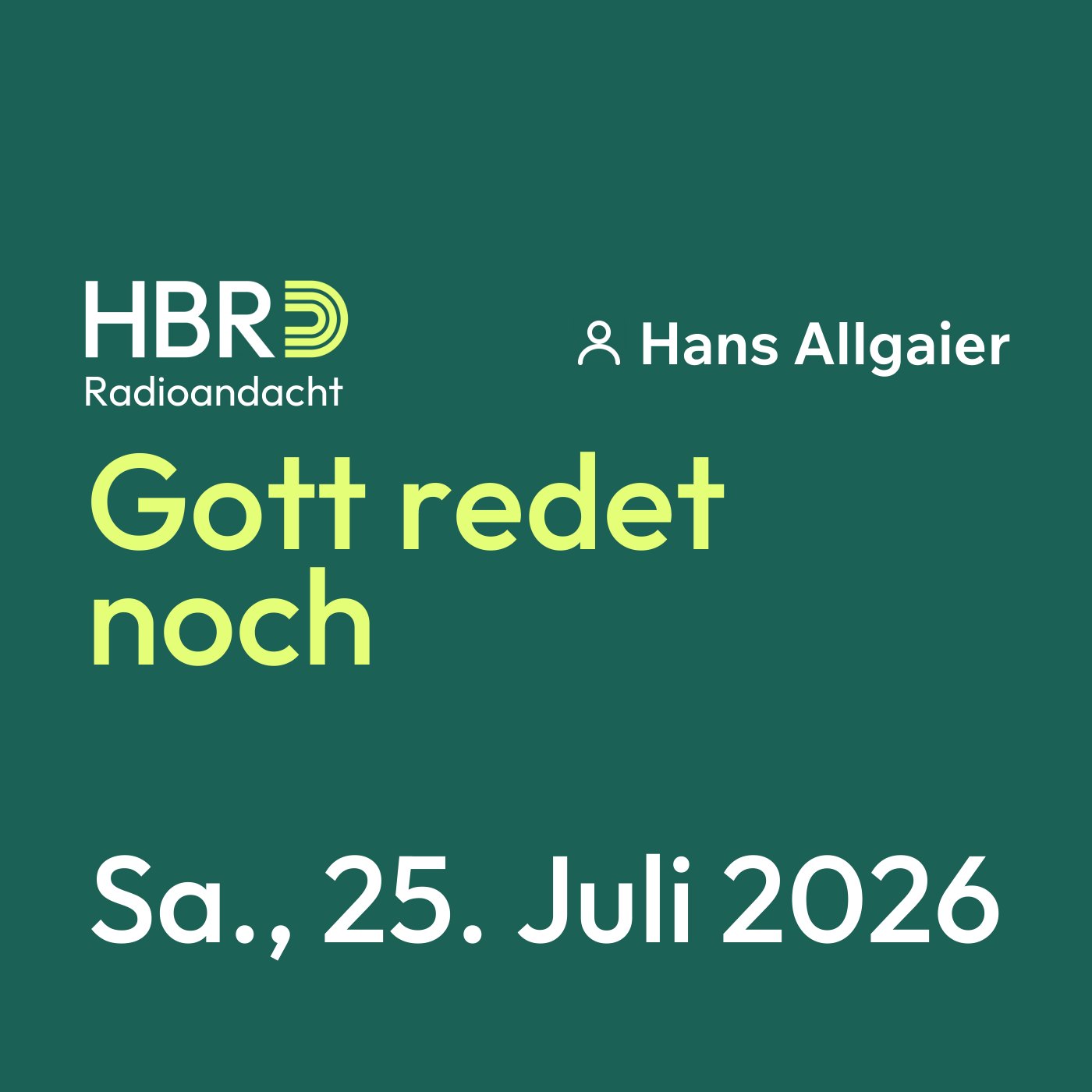 Gott redet noch episode artwork