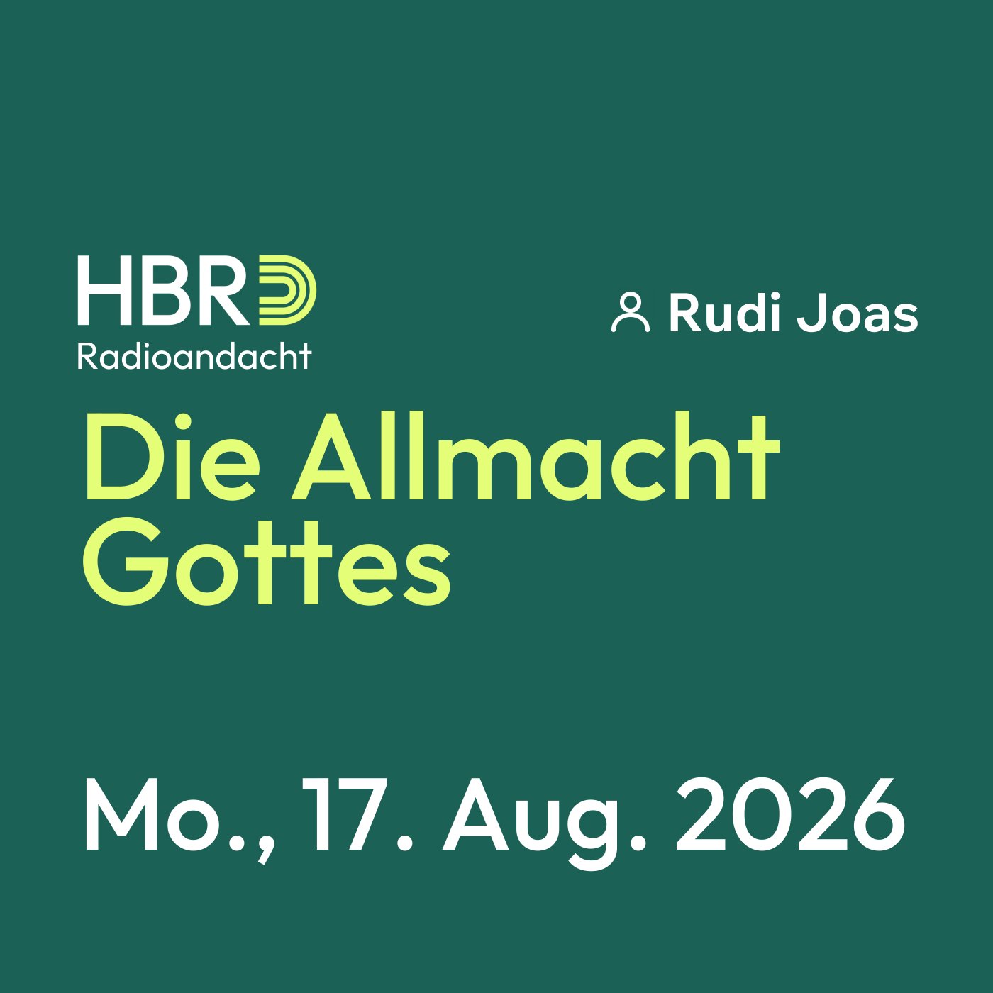 Die Allmacht Gottes episode artwork