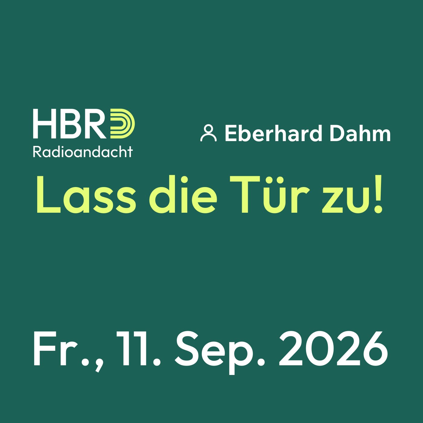 Lass die Tür zu! episode artwork