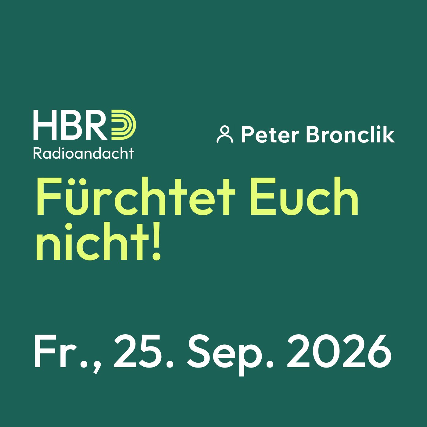 Fürchtet Euch nicht! episode artwork