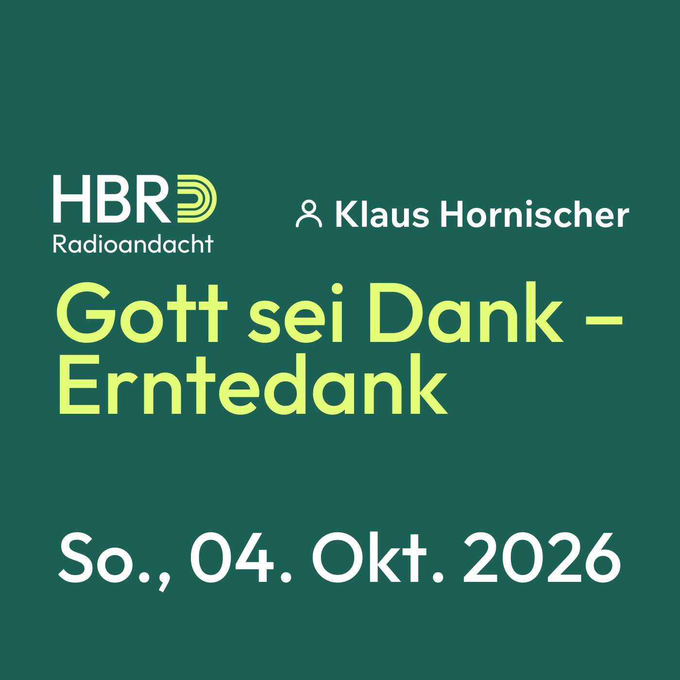 Gott sei Dank – Erntedank episode artwork