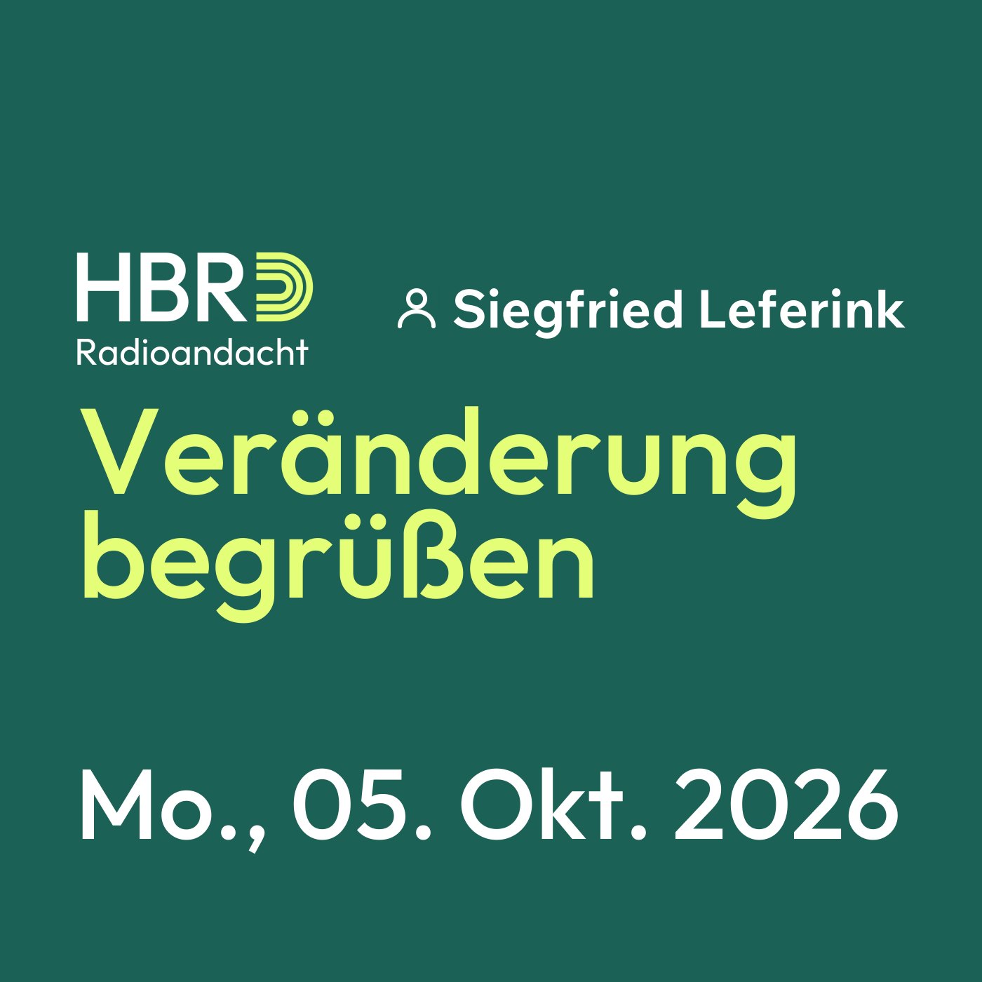 Veränderung begrüßen episode artwork
