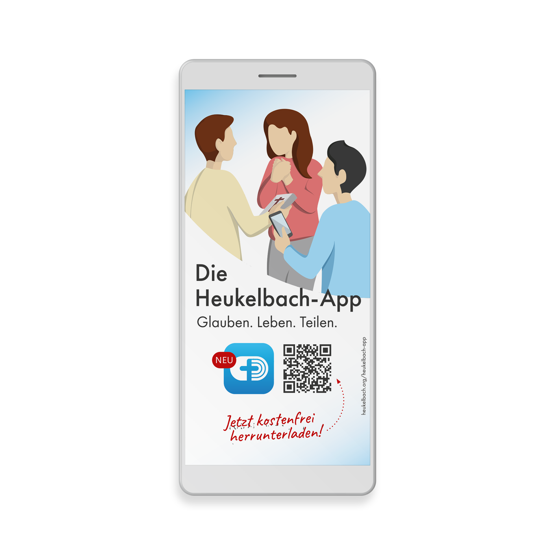 Produktbild von "Werbeflyer Heukelbach-App"