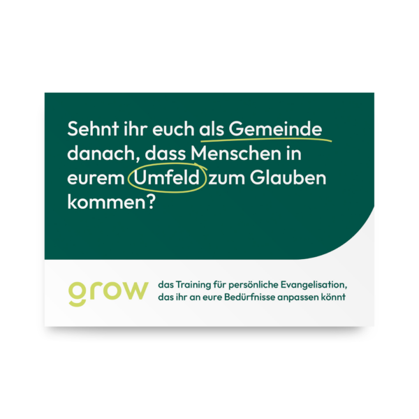 Produktbild von "Training für Alltagsmissionare – grow Werbeflyer"