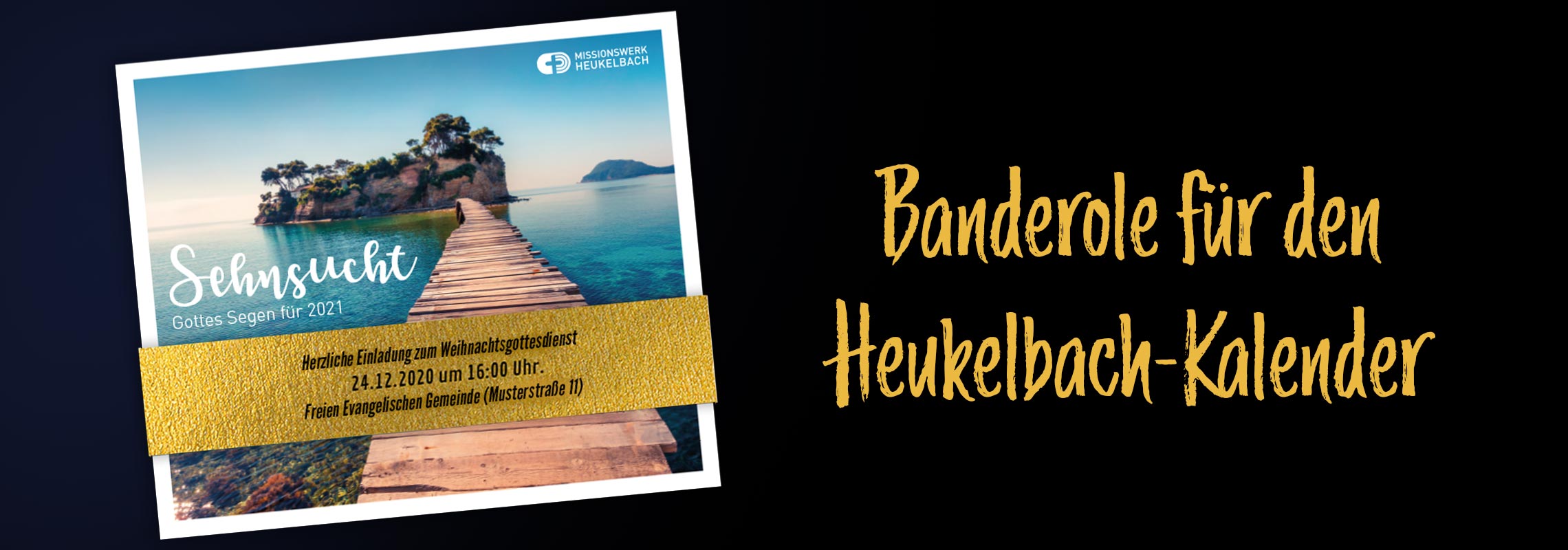 Banner-Banderole-schwarz - Stiftung Missionswerk Heukelbach