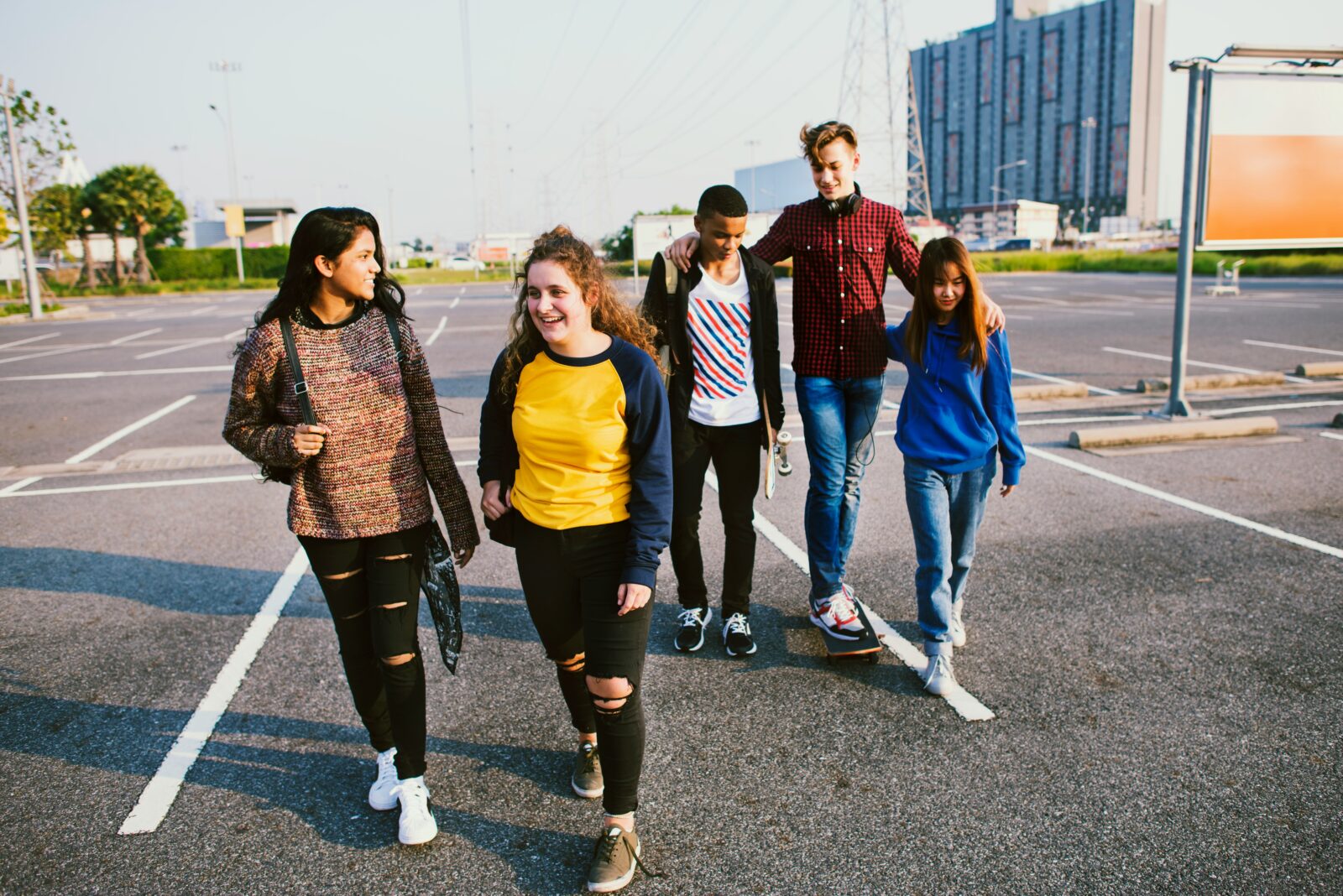 Eine Gruppe von Jugendlichen