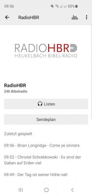 RadioHBR: Gottes Wort an jedem Tag 24 Stunden, 7 Tage die Woche. Predigten, Vorträge, Musik, Hörbücher…